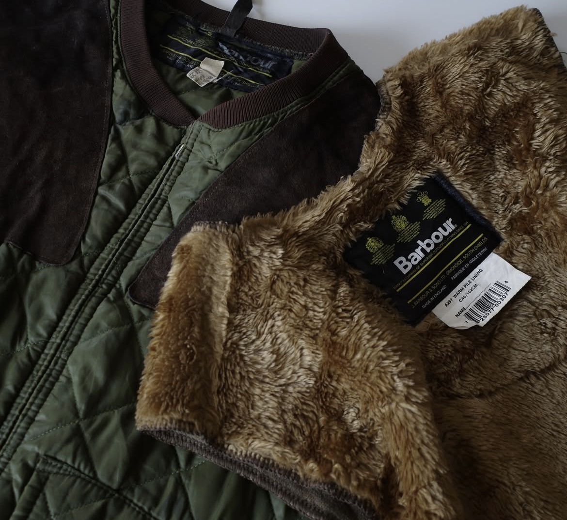 90s Barbour ボアライナーベストの魅力